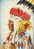 Native Portrait by P.O.W. A. Buhrke, watercolor on paper, offered Mar 2026