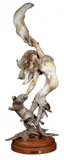 Jerry McKellar, Otter Woman, bronze on swivel base