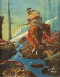 William Standing, Downstream, oil on board