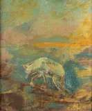 William Standing, On the Prowl, oil on panel