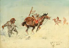 William Standing, Double Guns, oil on canvas