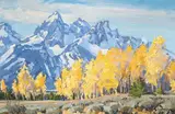 Conrad Schwiering, Autumn Changes 12" x 18", oil on board