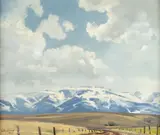 Leroy E. Greene, April Clouds, oil on canvas