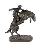 The Broncho Buster by Frederic Remington, bronze, offered Mar 2026