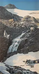 Terry Isaac, On the Precipice, oil on board