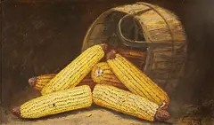 Alfred Montgomery, Corn, oil on board