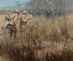 John Seerey-Lester, Buffalo Rising, oil on canvas