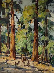 Marjorie Reed, Inspiration Point, Mt. Laguna, oil on canvasboard