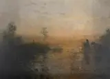 Richard Murray, Dawn Irrigating, oil on canvas