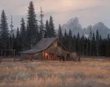 Gene Speck, Dusk in the Tetons
