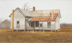 Dean Lamont Mitchell, Old House of the South, watercolor