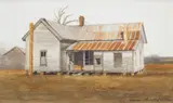 Dean Lamont Mitchell, Old House of the South, watercolor