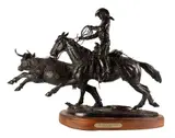 Fred Fellows, All in a Day's Work, bronze