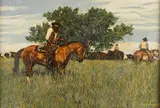 Craig Tennant, All in a Day's Work, oil on canvas