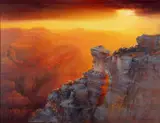 Tamara Magdalina, Lit Up the Earth, oil on canvas