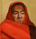 Roseta Santiago, Tony Study, oil on board