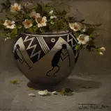 Joni Falk, Acoma Springtime, oil on canvas