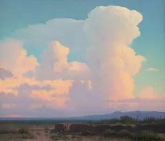 Michael Stack, Clouds at Evening, oil on canvas