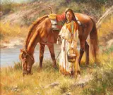 Don Oelze, Her World, oil on canvas
