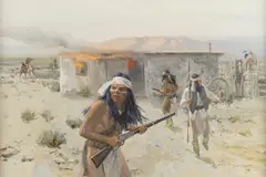 Carl Hantman, The Fire, oil on canvas