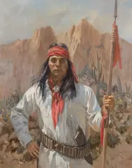 Carl Hantman, Warrior of the Past, oil on canvas