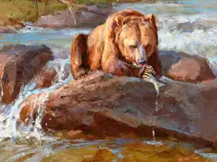 Chad Poppleton, Lunch on the Run, oil on canvas