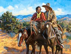 Buckeye Blake, Desert Romance, gouache