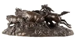 Robert Scriver, Buffalo Runner, bronze