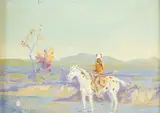 Ace Powell, Split Horn, oil on canvas