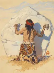 Paul Strayer, Recording History, oil on canvas