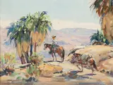 Marjorie Reed, Along the Trail, oil on canvasboard