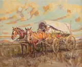 Fred Fellows, The Homesteaders, oil on canvas