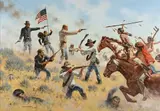 Michael Schreck, The Calhoun Command, oil on canvas