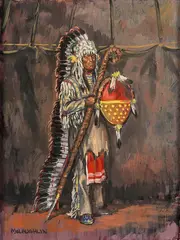 Nancy Mclaughlin, Native, oil on canvas