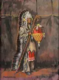 Nancy Mclaughlin, Native, oil on canvas