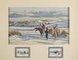 Jack Hines, Buffalo Season, gouache