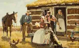 Don Spaulding, The Letter, oil on board