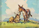 Marjorie Reed, Love and Peace, oil on canvasboard