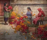 Scott Tallman Powers, Mercada Memories, oil on board