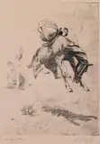 William "Bill" Gollings, A Go Getter, etching Original pencil signature lower right