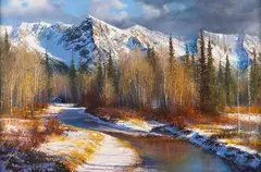 Paul Dykman, Sunrise Shadows, oil on canvas