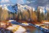 Paul Dykman, Sunrise Shadows, oil on canvas