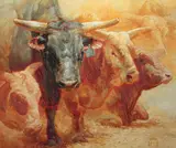 Abigail Gutting, So, You Think You're Good?, oil on linen