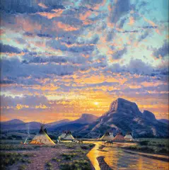Randy Van Beek, On the River, oil on canvas