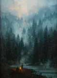 Brooke Wetzel, Fire and Faith, oil on canvas
