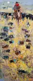 CowDOGS by Kira Fercho, oil on canvas, offered Mar 2025