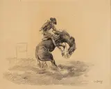 William Standing, Practice Arena, pencil