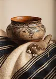 William Acheff, Navajo Bag, oil on canvas
