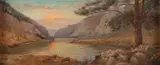 Ralph E. DeCamp, At Sunset, oil on canvas