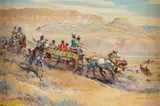 J. K. Ralston, Off to the Celebration, oil on canvas